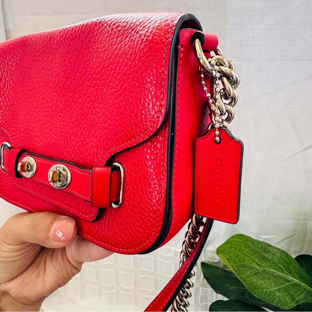 Coach red Bleeker crossbody or shoulder purse! EUC - Picture 4 of 7